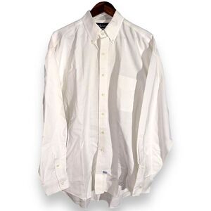 80sPolo Ralph Lauren White “The Big Oxford” Shirt Size L